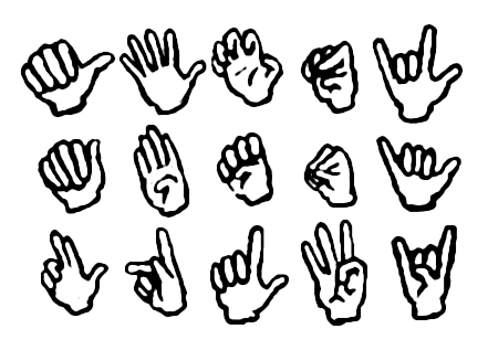 https://aslfont.github.io/Symbol-Font-For-ASL/images/handshapes.png