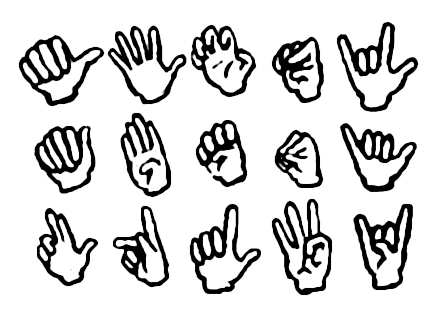 ASL Font: ASL Handshapes